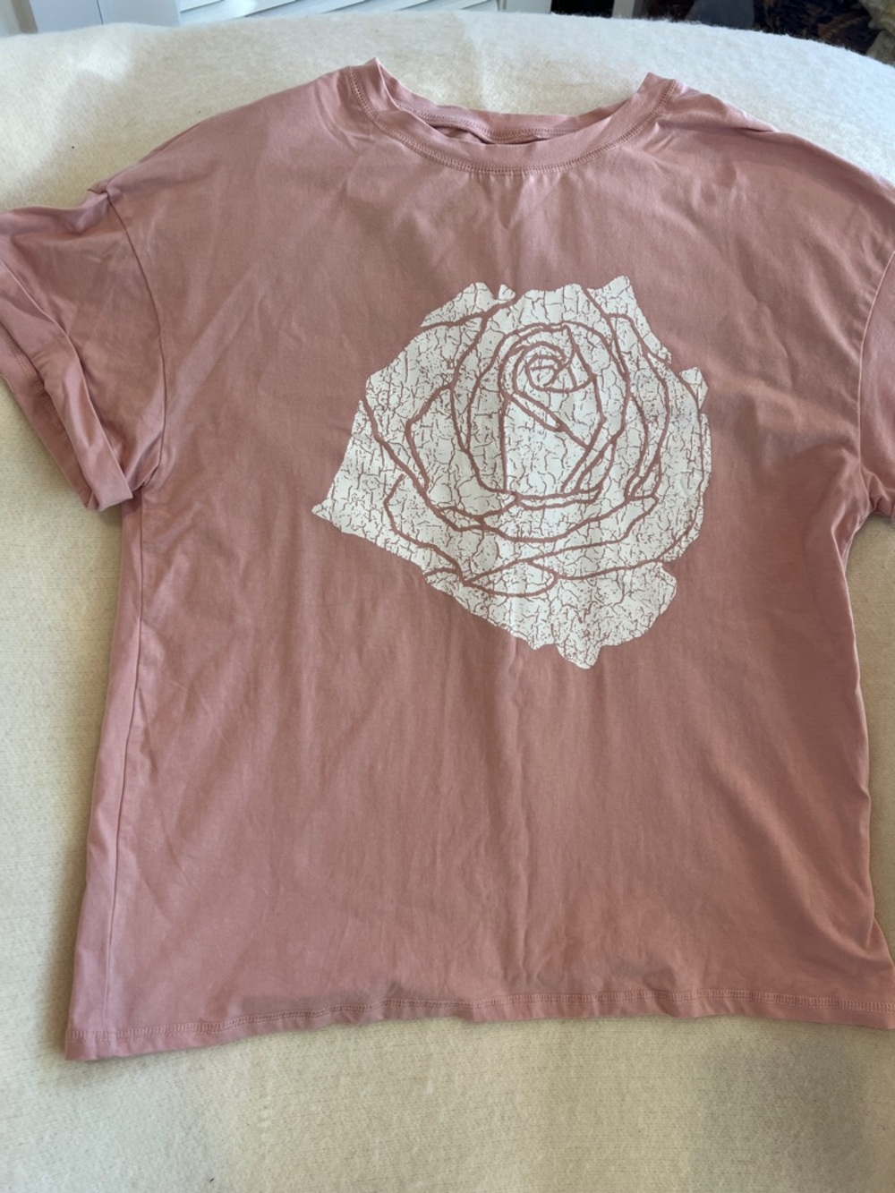 Rose Graphic Dusty Pink Tee